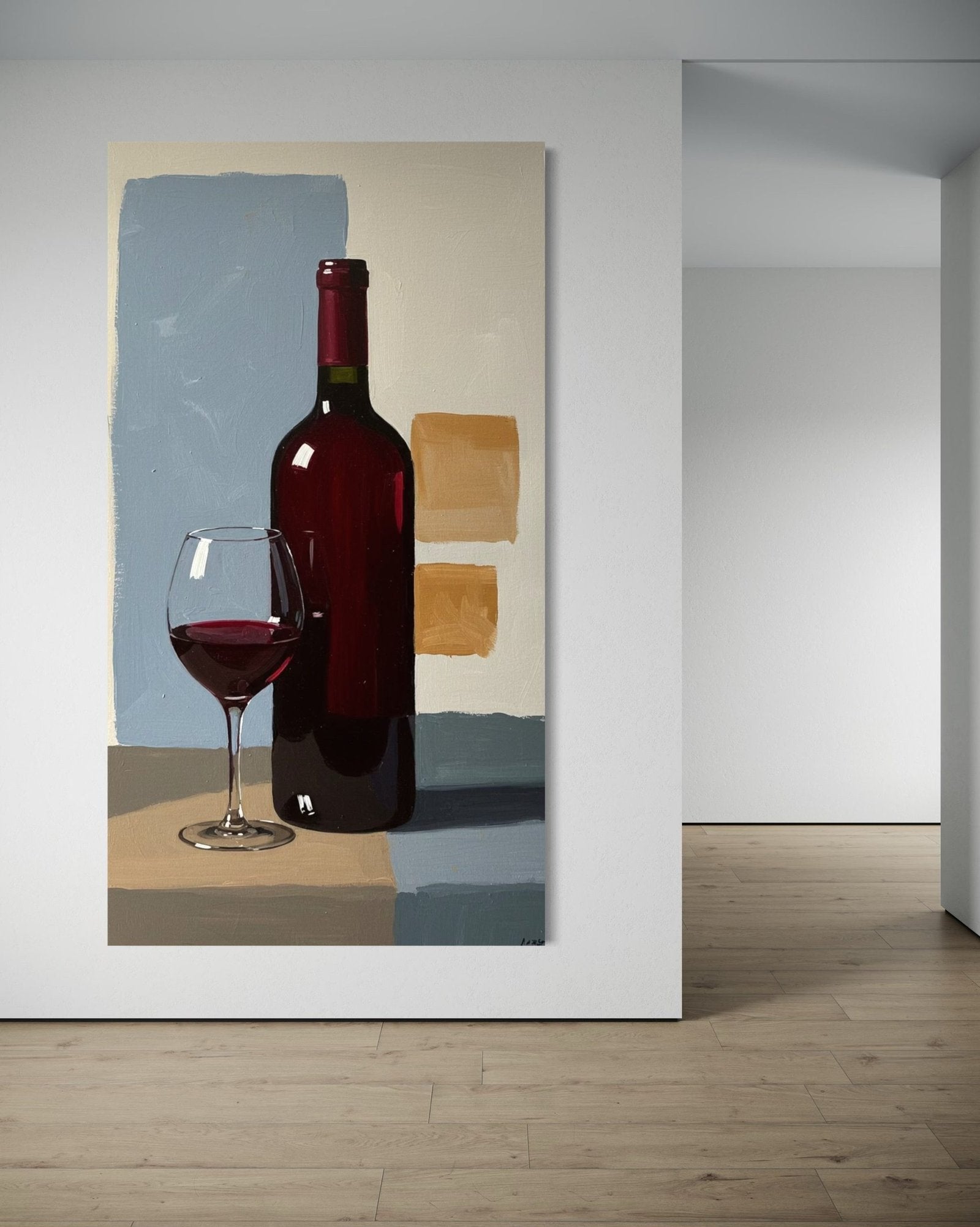 The Evening Pour: A Sophisticated Contemporary Still Life Canvas Painting