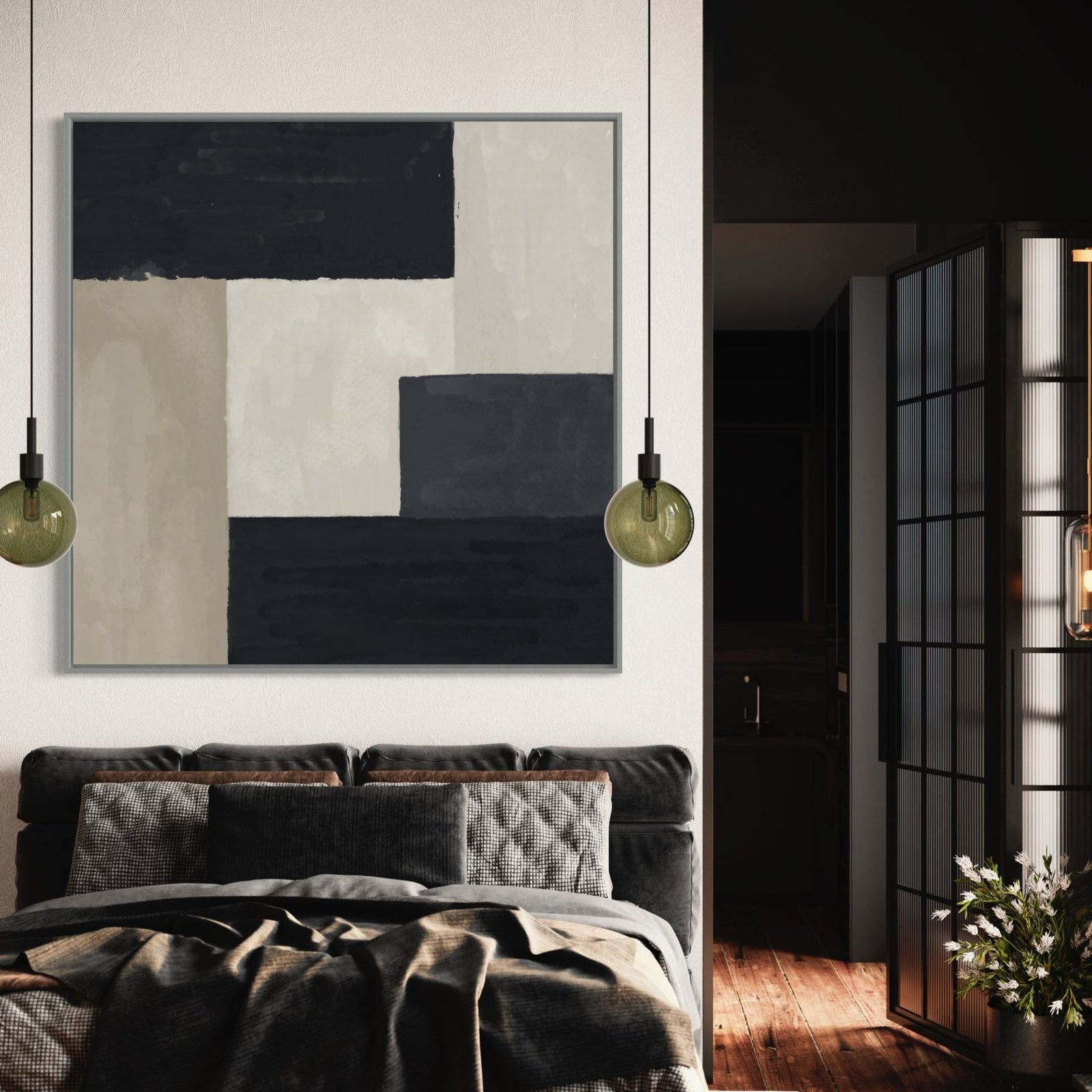 Foundation: A Sophisticated Minimalist Abstract Wall Art for Modern Homes