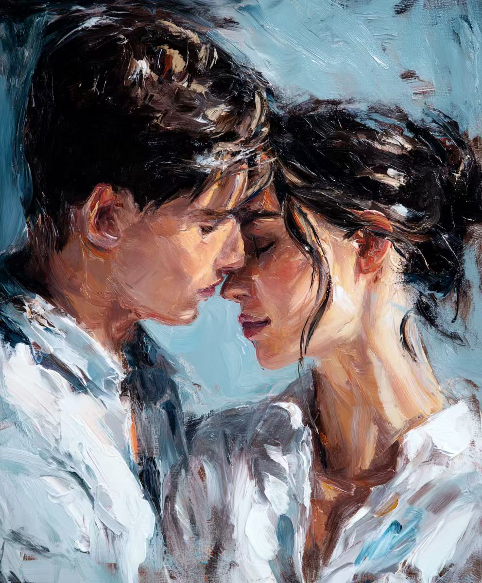 【Valentine's Day Special】Custom Hand-Painted Oil Painting - Free Shipping