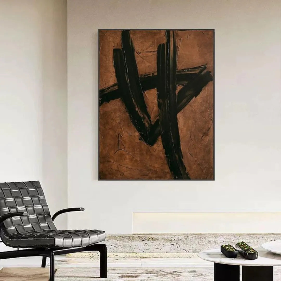 Brown Black Abstract