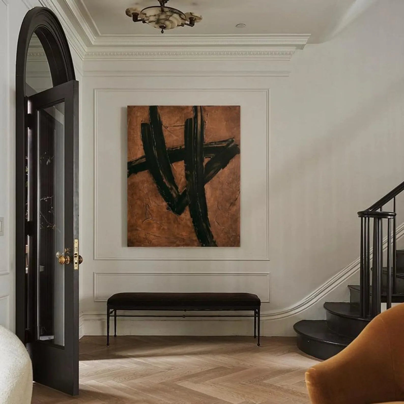 Brown Black Abstract