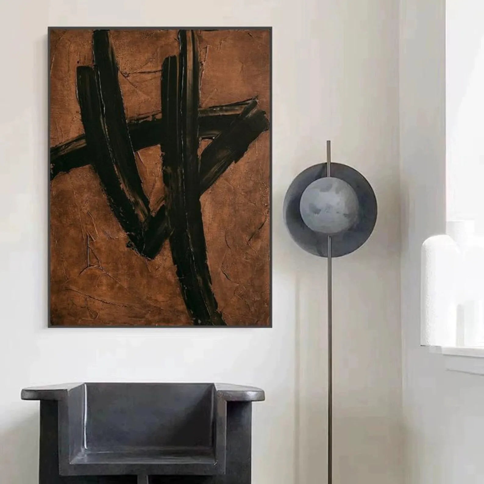 Brown Black Abstract