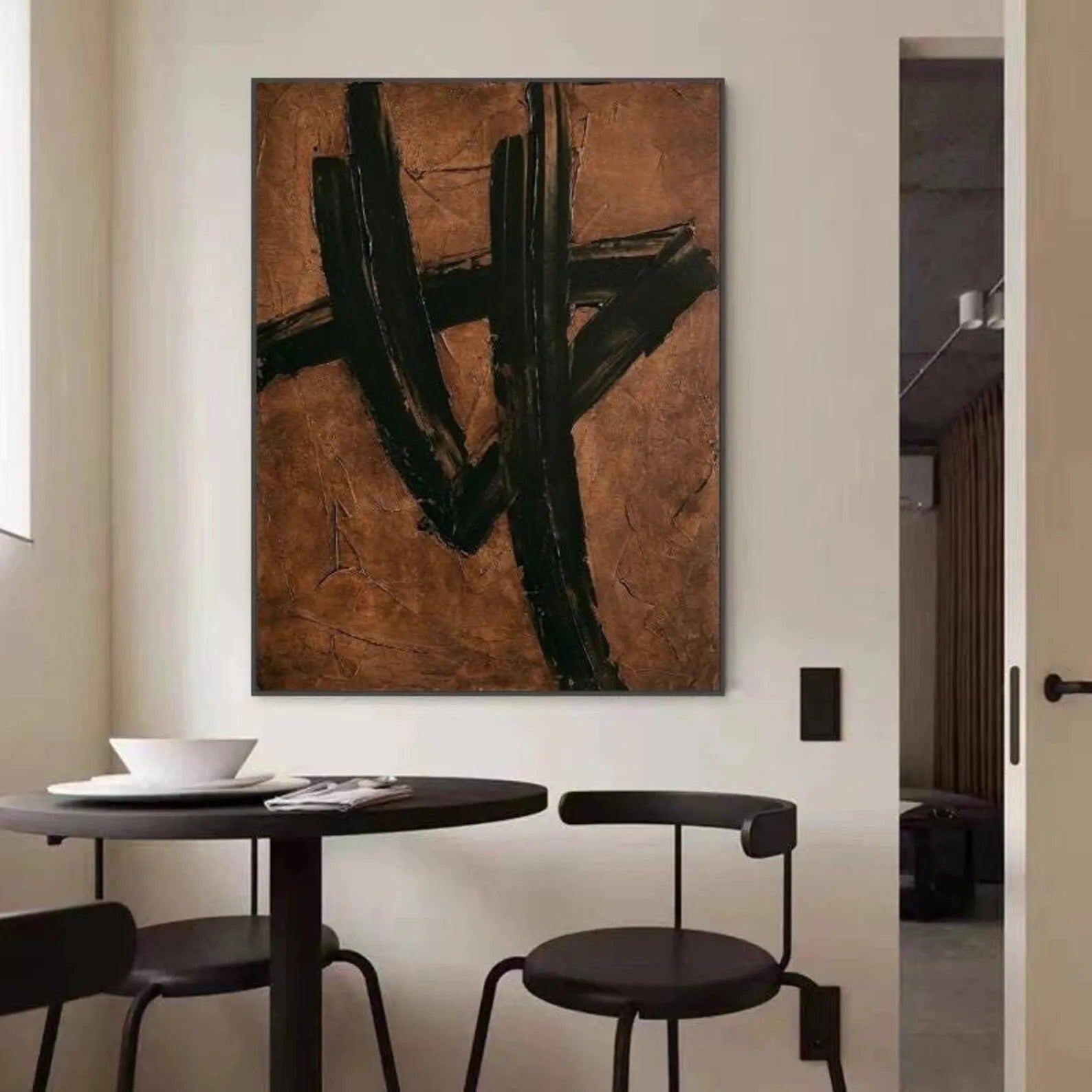 Brown Black Abstract