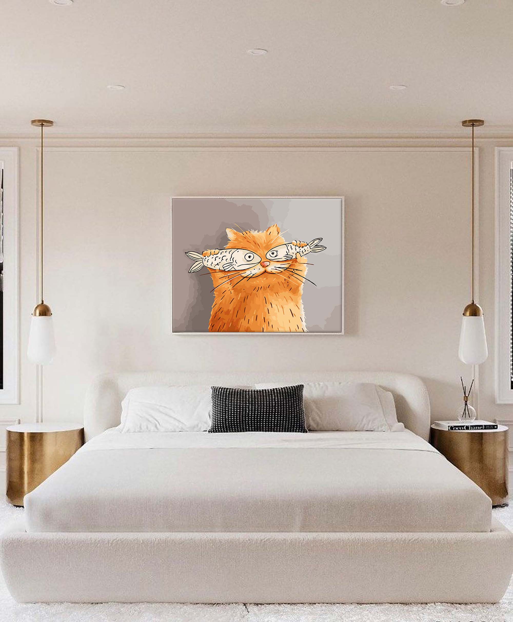 Fishy Glasses: A Funny Bathroom Wall Art for Quirky Home Decor