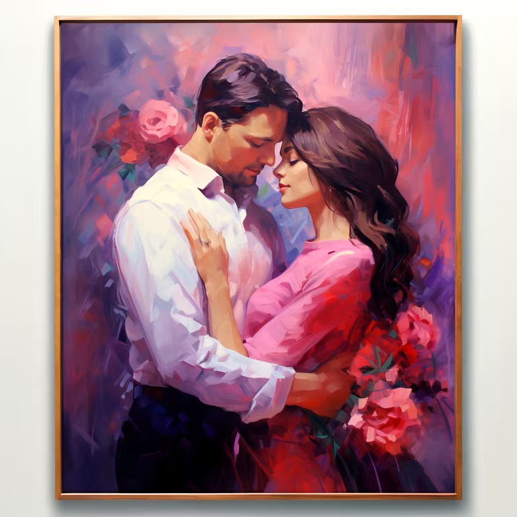 【Valentine's Day Special】Custom Hand-Painted Oil Painting - Free Shipping