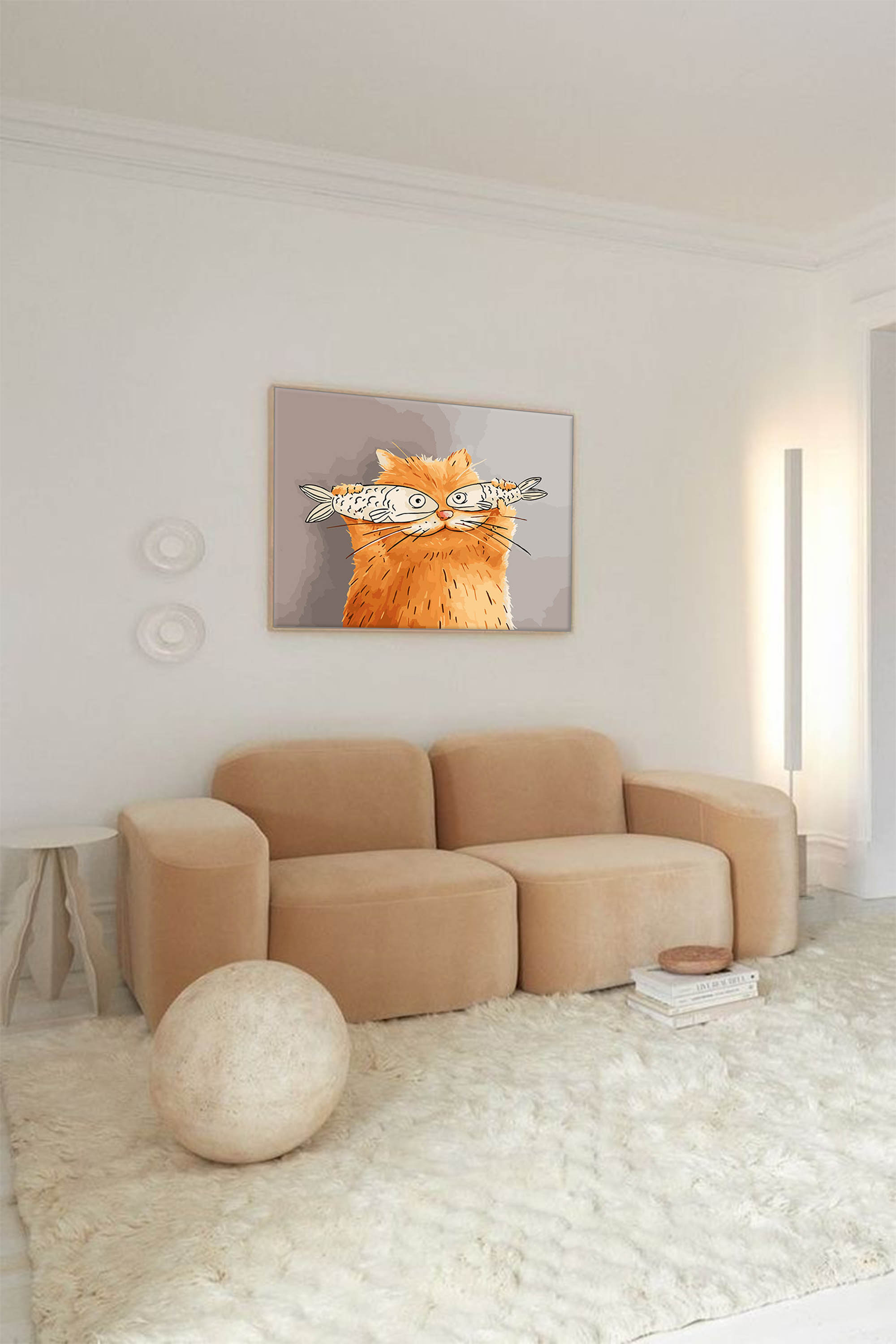 Fishy Glasses: A Funny Bathroom Wall Art for Quirky Home Decor