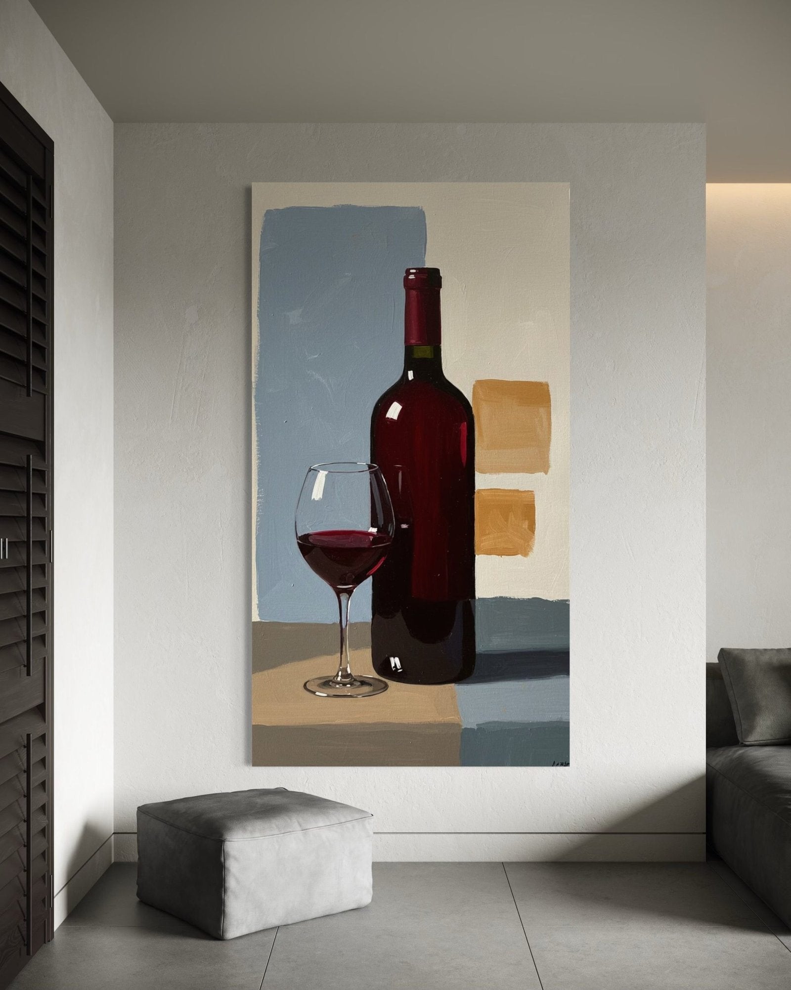 The Evening Pour: A Sophisticated Contemporary Still Life Canvas Painting