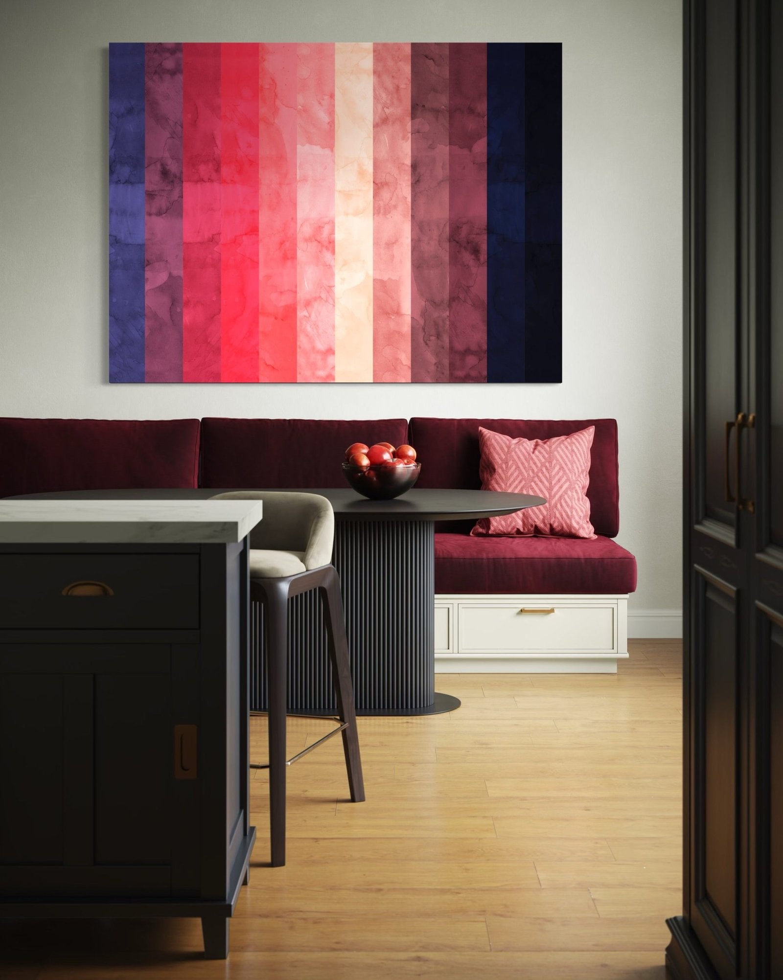 Twilight Gradient: A Chic Modern Abstract Wall Art for Contemporary Decor