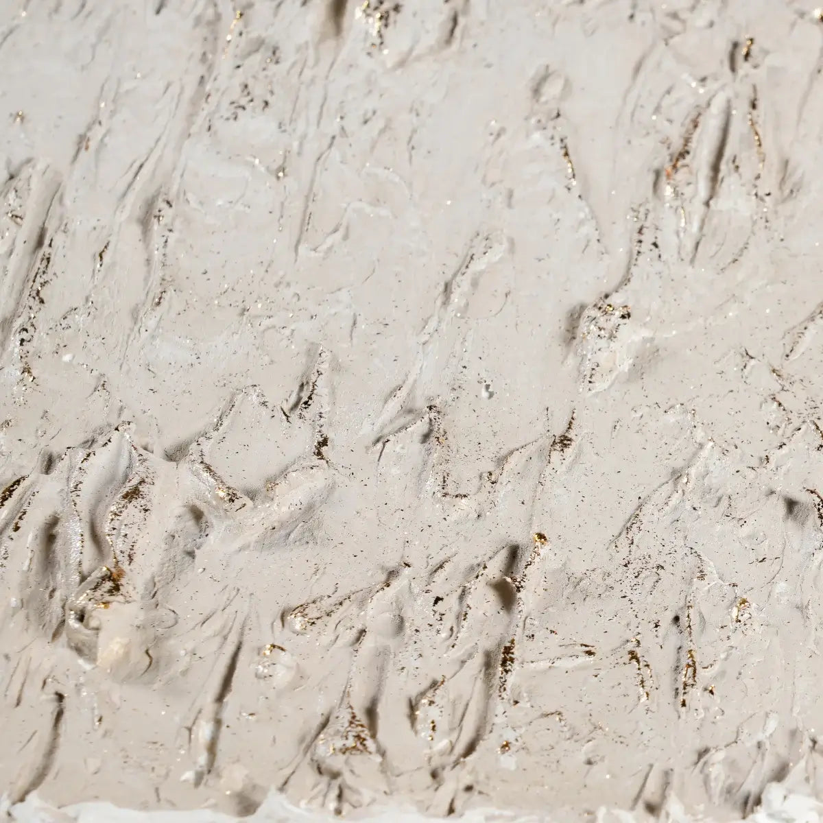 Pale Frequency: Textured White Abstract Painting for Minimalist Living Room Decor