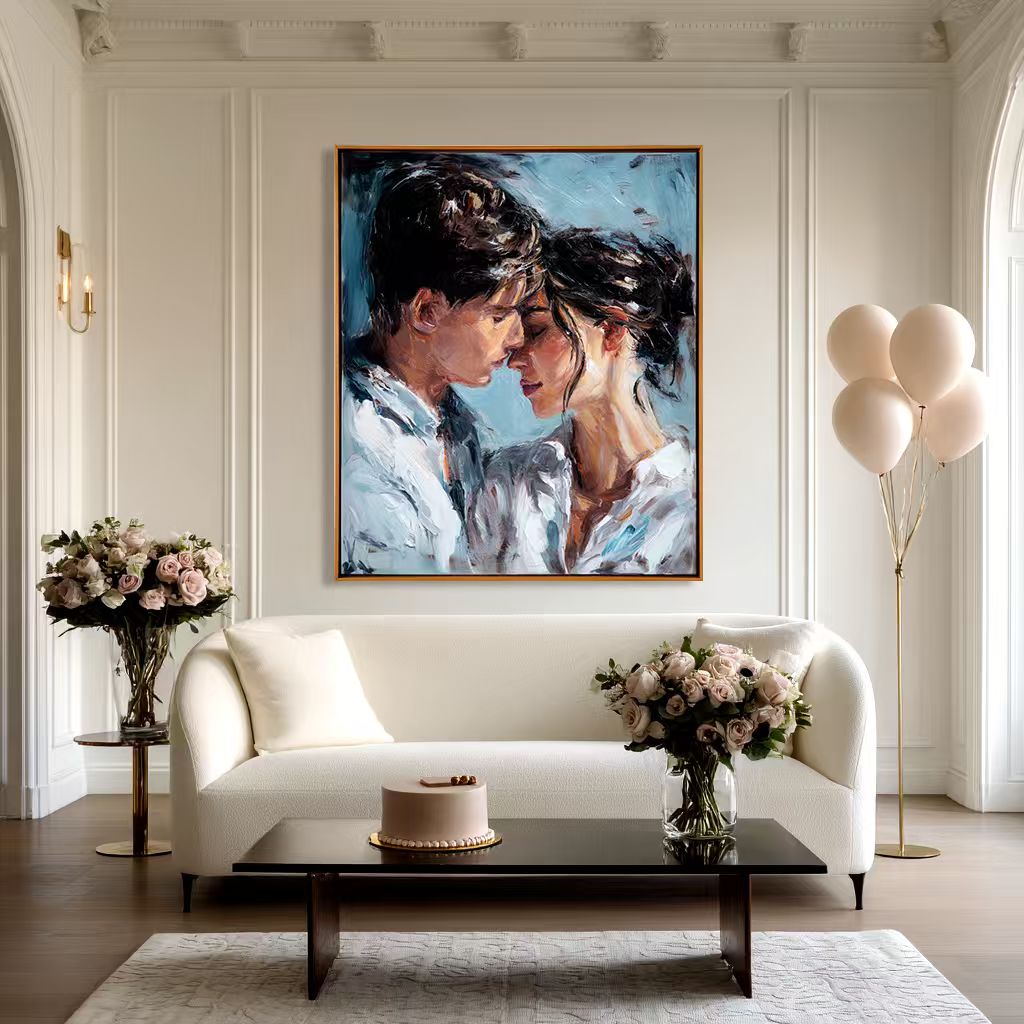 【Valentine's Day Special】Custom Hand-Painted Oil Painting - Free Shipping