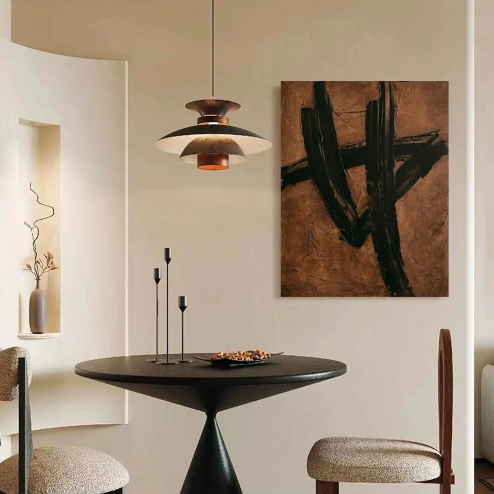 Brown Black Abstract