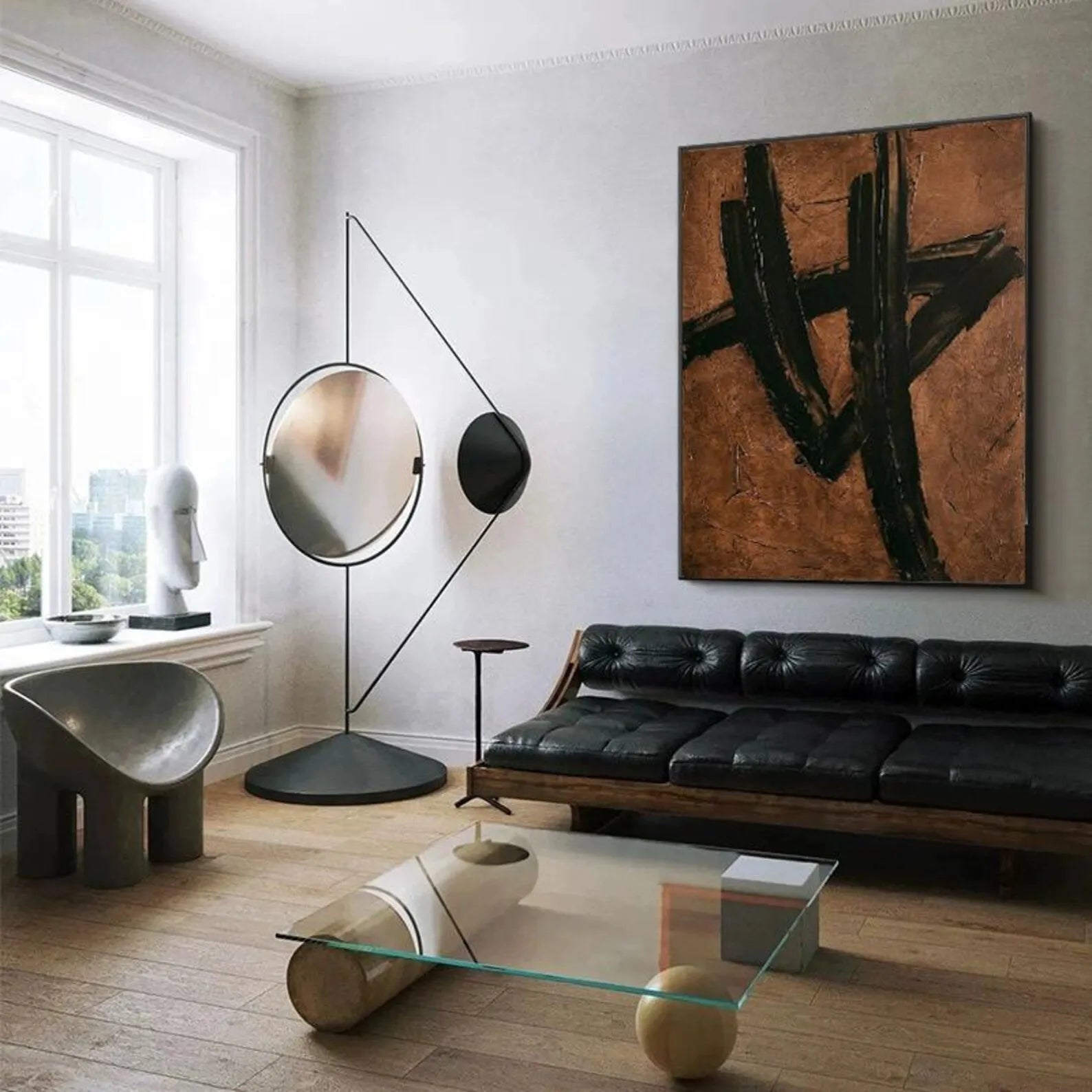 Brown Black Abstract