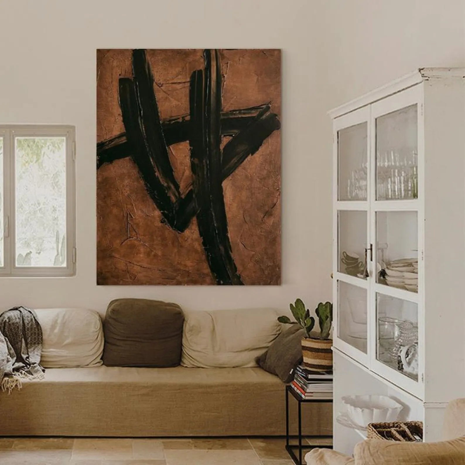 Brown Black Abstract