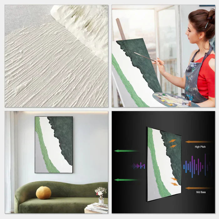 Cosmic Shield: A Textured Plaster Wall Art for Modern Office Decor